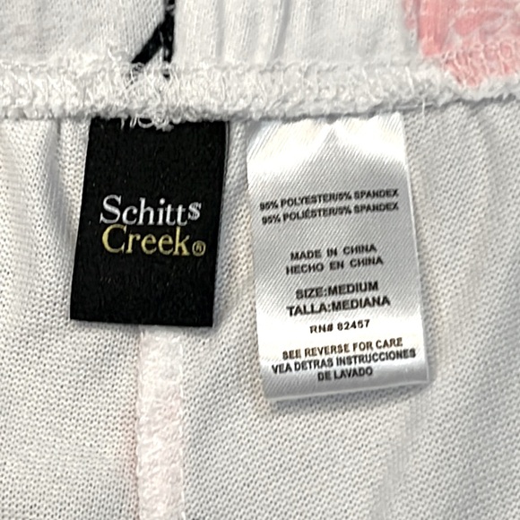 Schitts Creek - ‘Pink/Black Roses’ Lounge Pants, SZ: S,M,L.  NWT Firm! - Picture 5 of 5